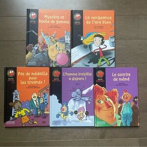 Set of 5 Illustrated Children's Books in French